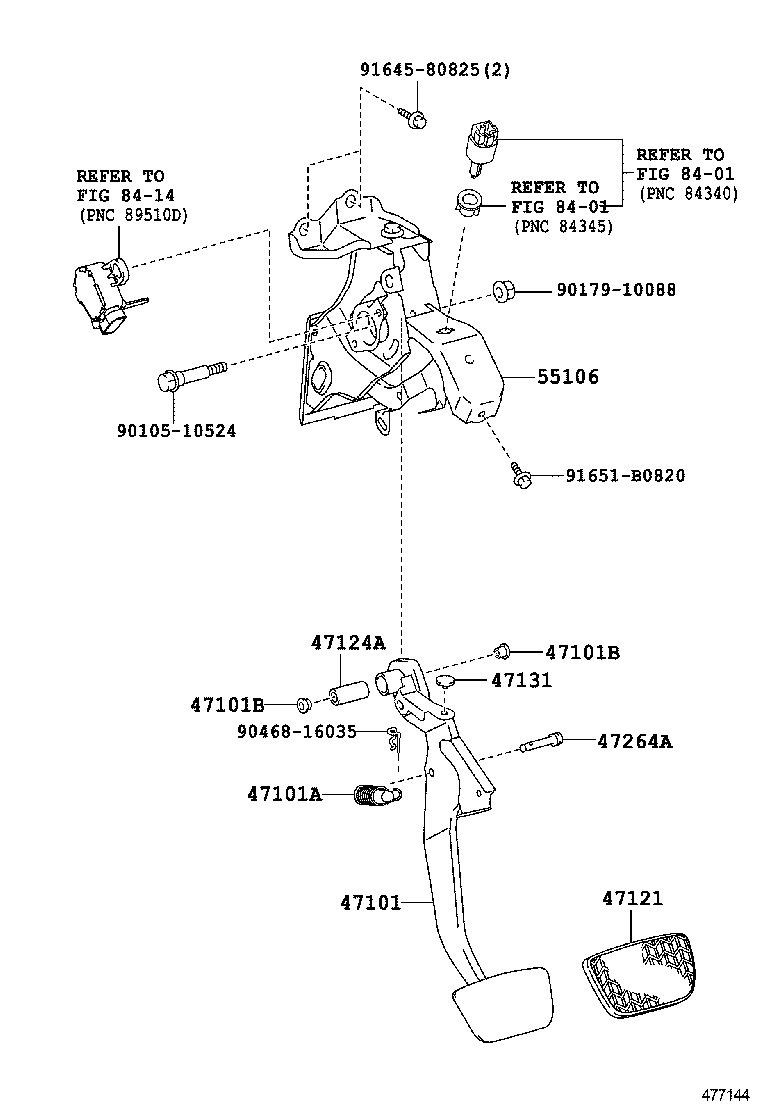  CAMRY CHINA |  BRAKE PEDAL BRACKET