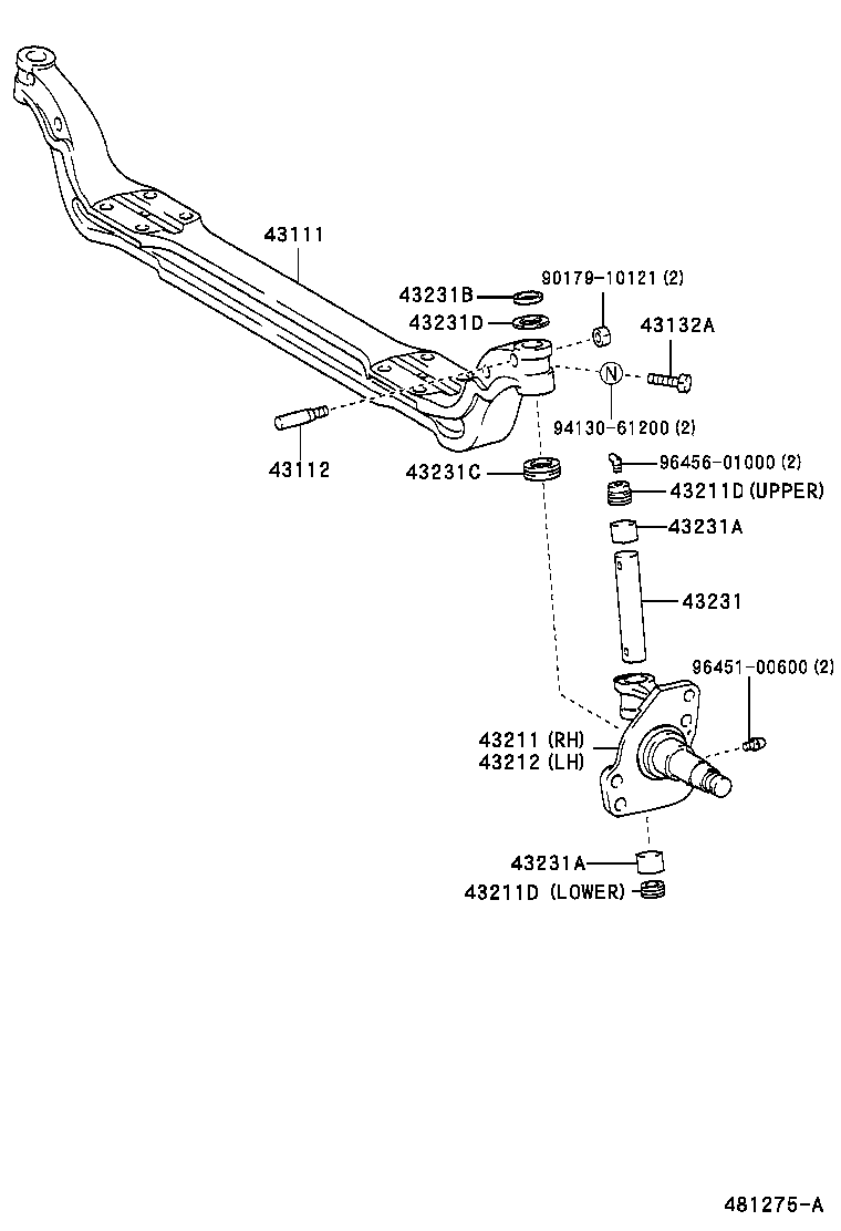  COASTER CHINA |  FRONT AXLE ARM STEERING KNUCKLE