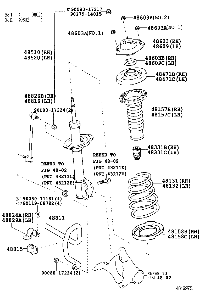  AVALON |  FRONT SPRING SHOCK ABSORBER