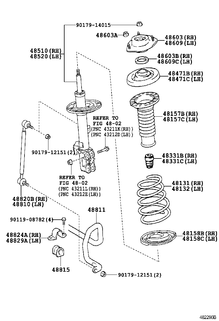  ES240 350 |  FRONT SPRING SHOCK ABSORBER