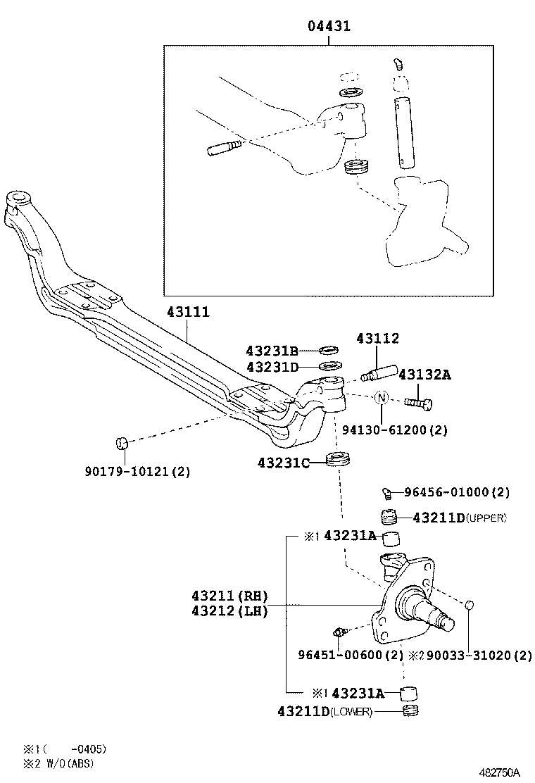  DYNA |  FRONT AXLE ARM STEERING KNUCKLE