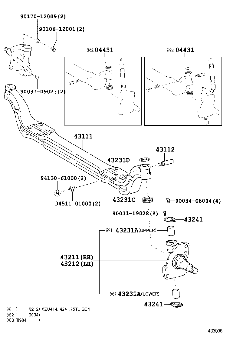  DYNA |  FRONT AXLE ARM STEERING KNUCKLE