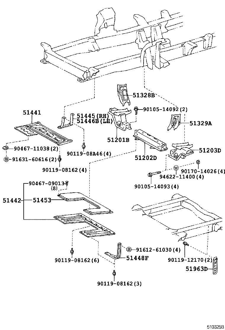  COASTER |  SUSPENSION CROSSMEMBER UNDER COVER