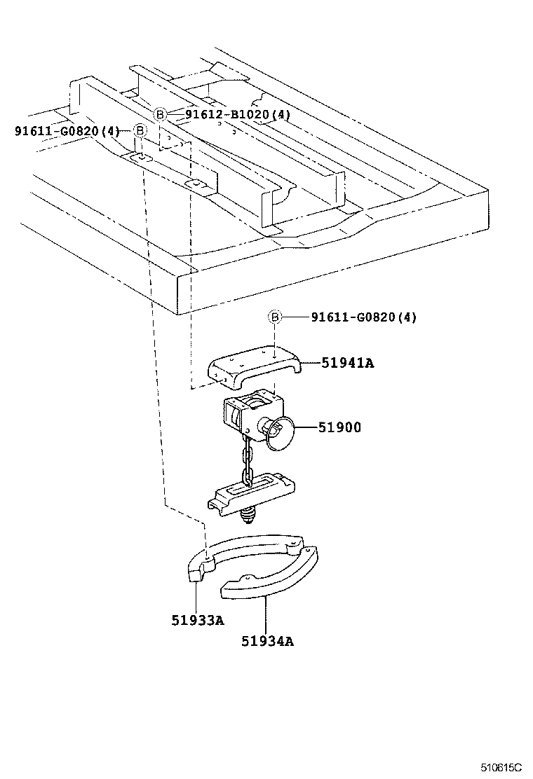  COASTER |  SPARE WHEEL CARRIER