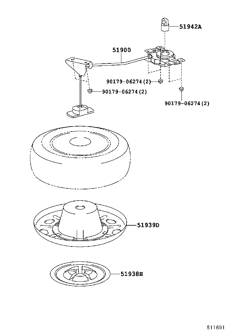  HIGHLANDER KLUGER |  SPARE WHEEL CARRIER