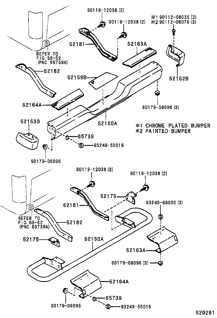  HILUX 4RUNNER |  REAR BUMPER BUMPER STAY