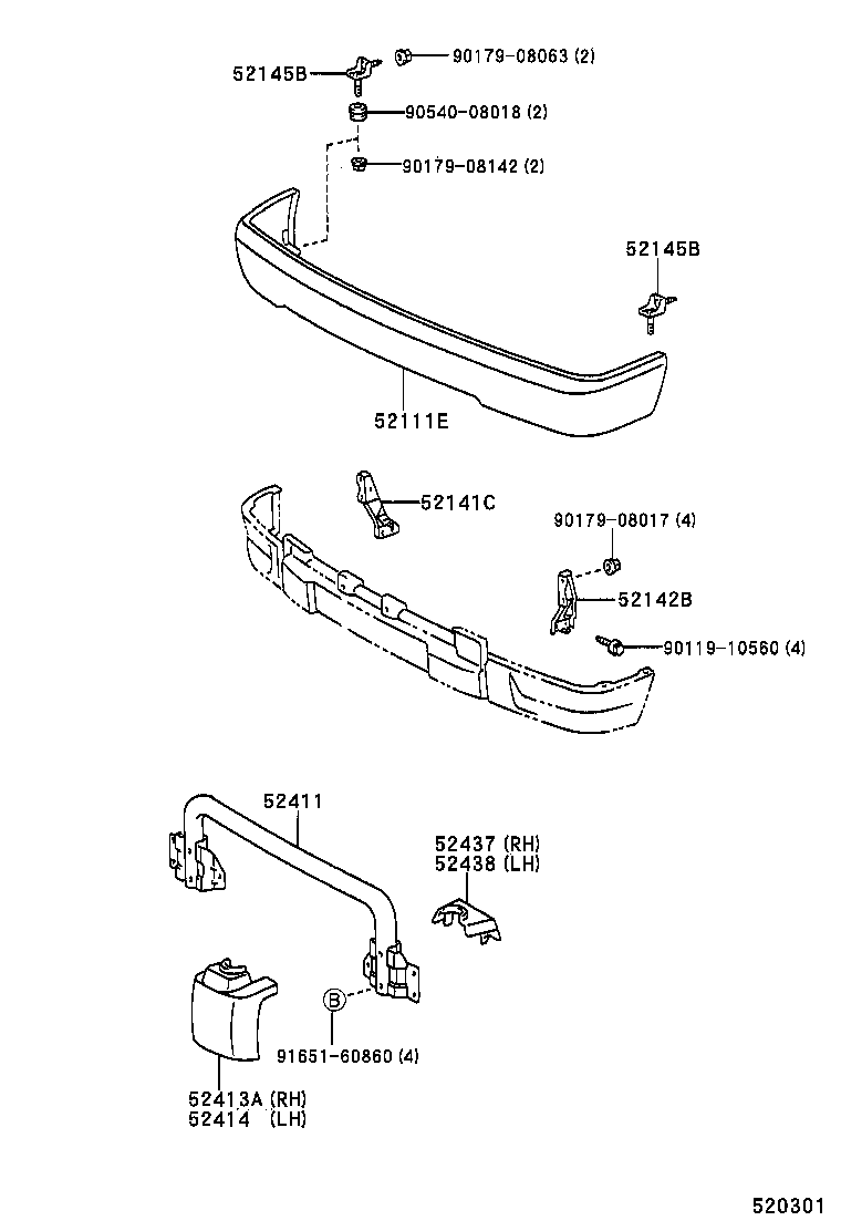  HILUX |  FRONT BUMPER BUMPER STAY