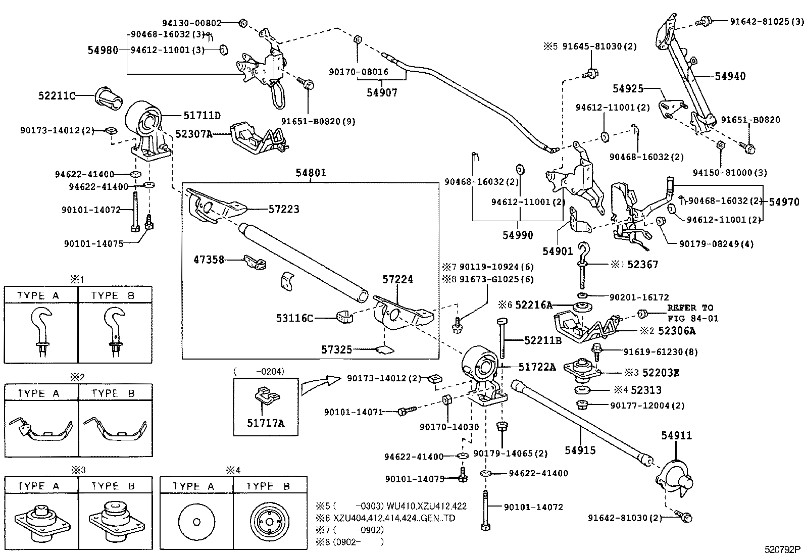  DYNA |  CAB MOUNTING BODY MOUNTING