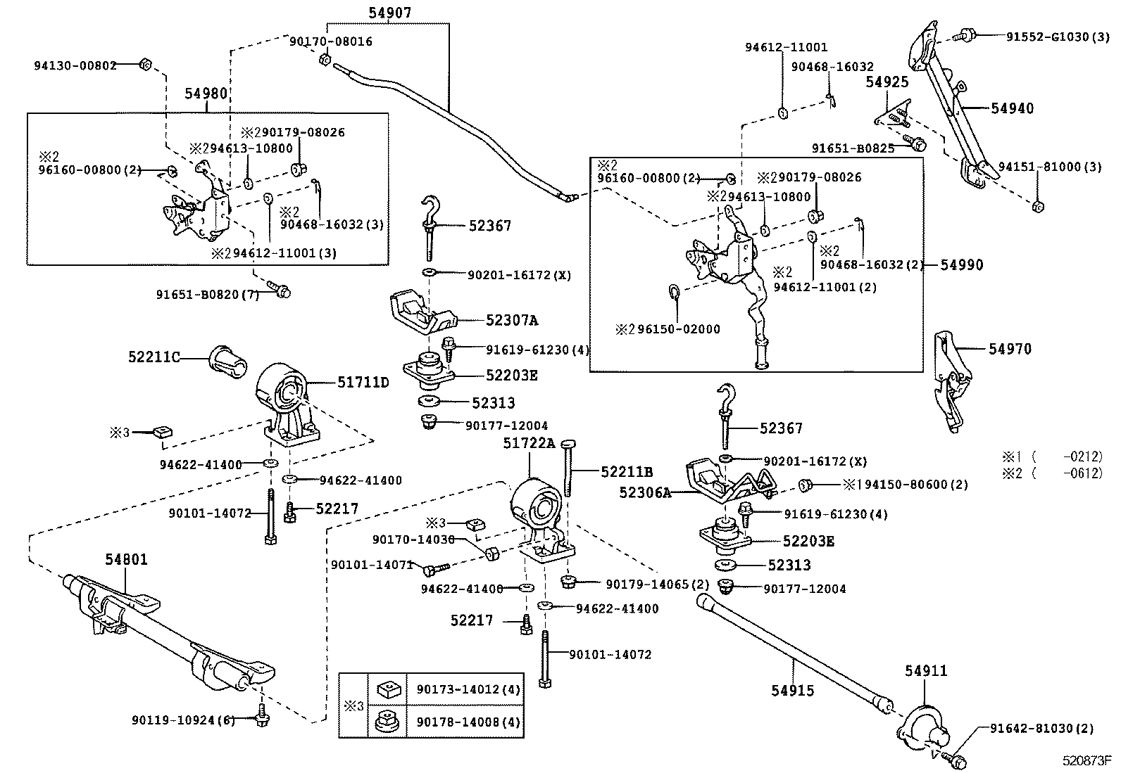  DYNA |  CAB MOUNTING BODY MOUNTING