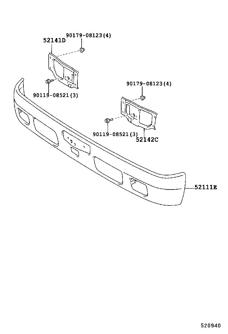  DYNA |  FRONT BUMPER BUMPER STAY