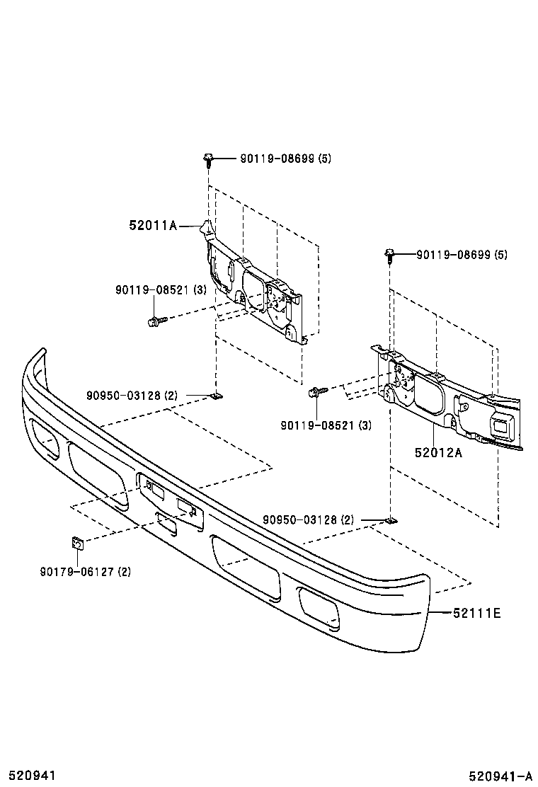  DYNA |  FRONT BUMPER BUMPER STAY