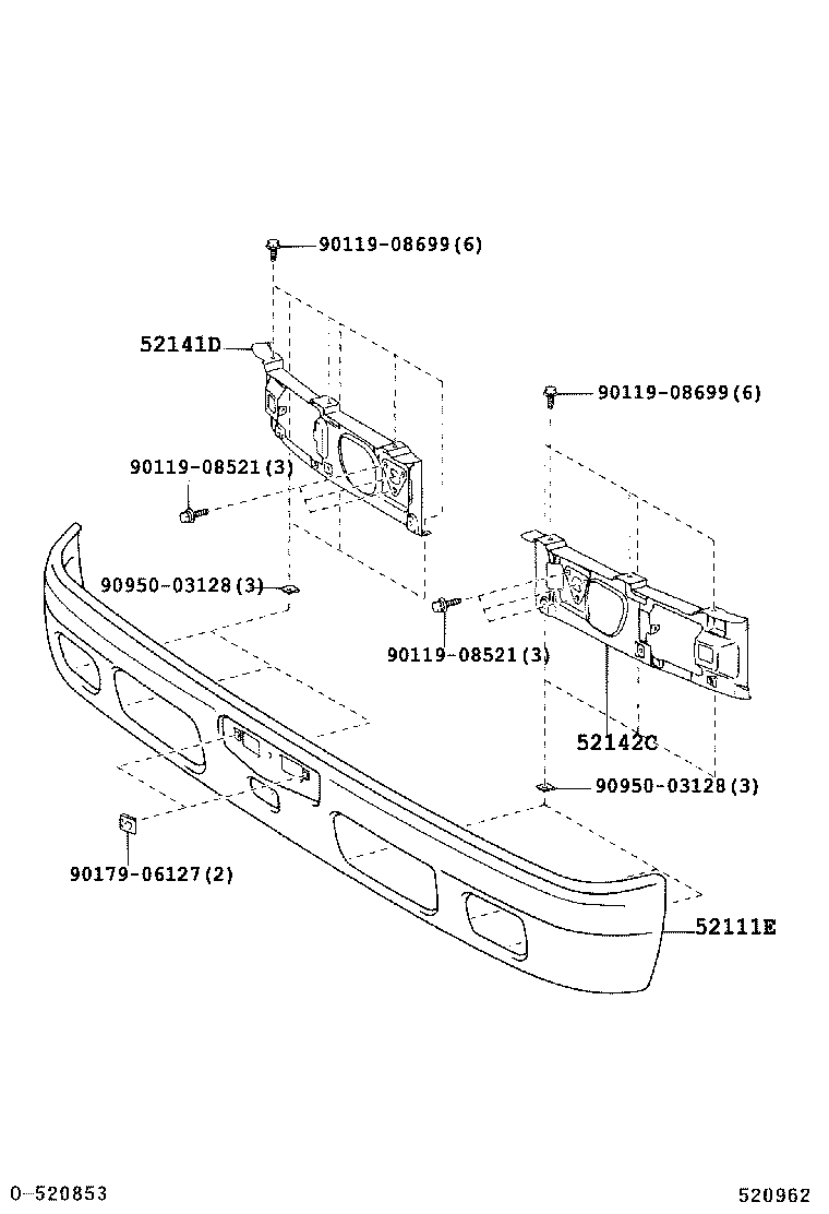  DYNA |  FRONT BUMPER BUMPER STAY