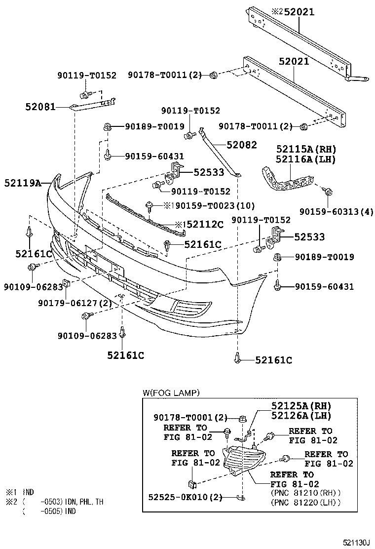INNOVA KIJANG INNOVA | FRONT BUMPER BUMPER STAY