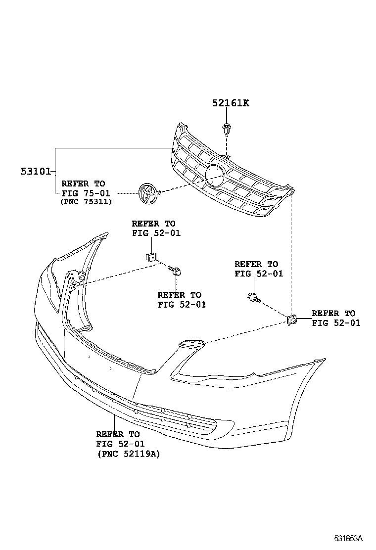  AVALON |  RADIATOR GRILLE