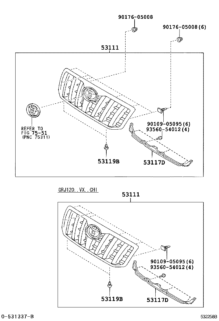  LAND CRUISER PRADO |  RADIATOR GRILLE