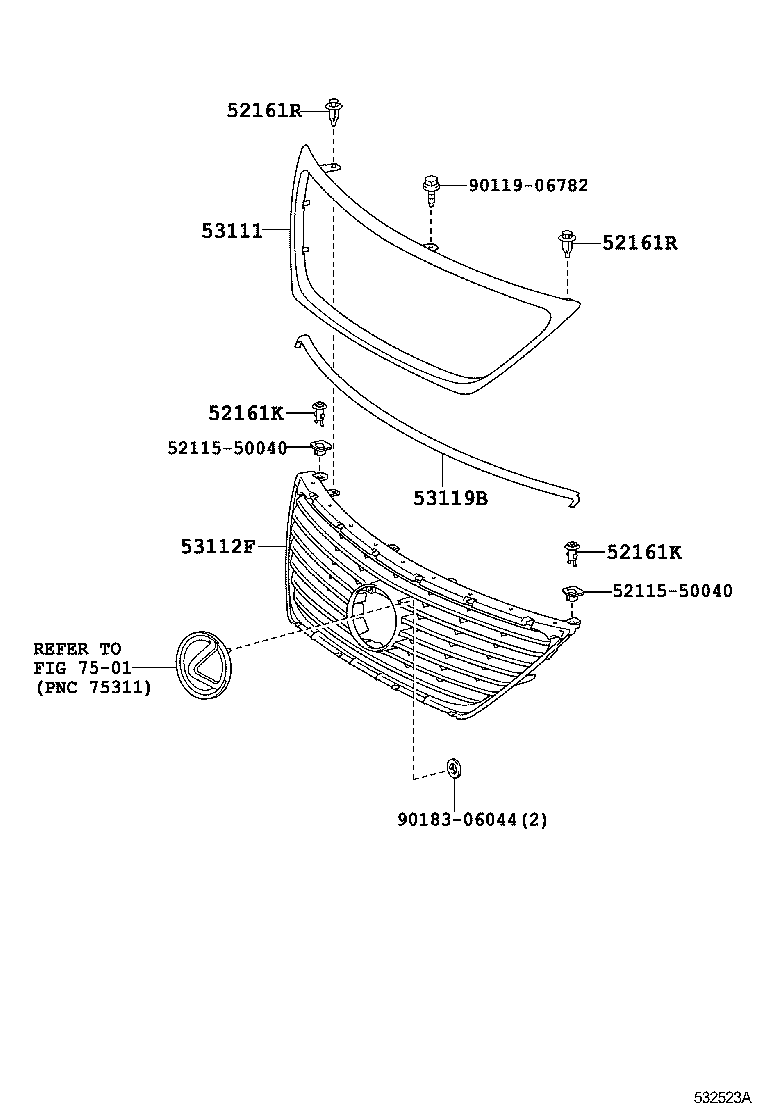  LS600H 600HL |  RADIATOR GRILLE