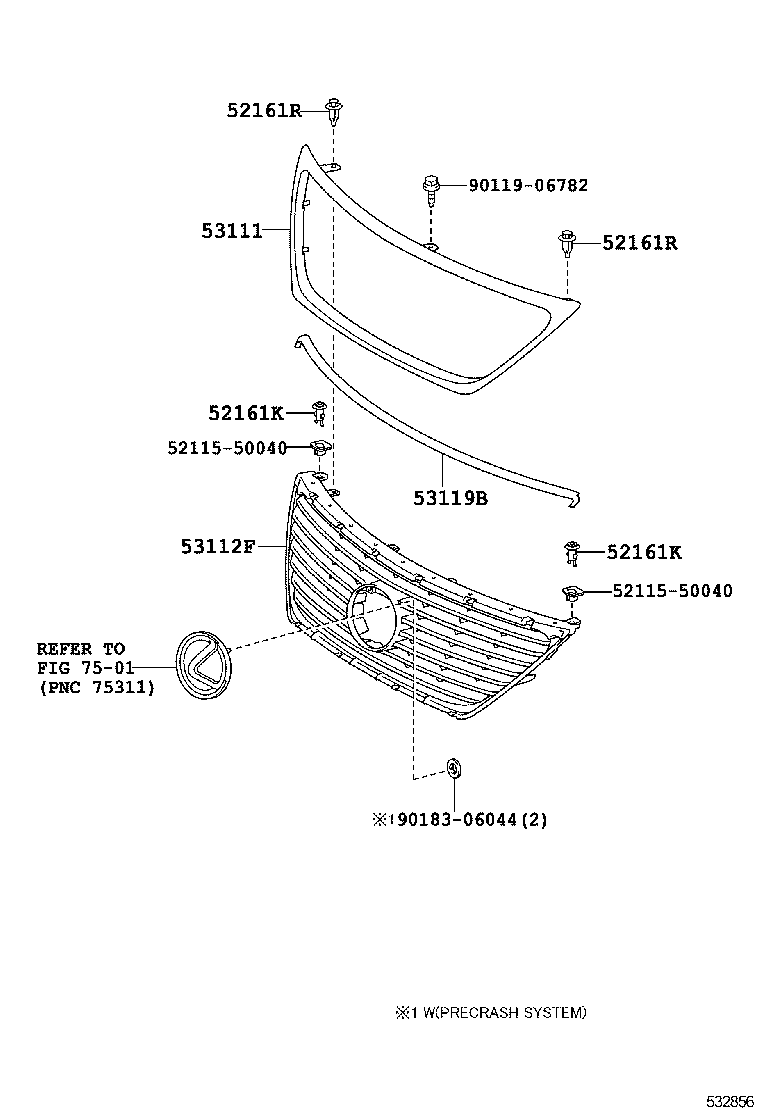  LS460 460L |  RADIATOR GRILLE