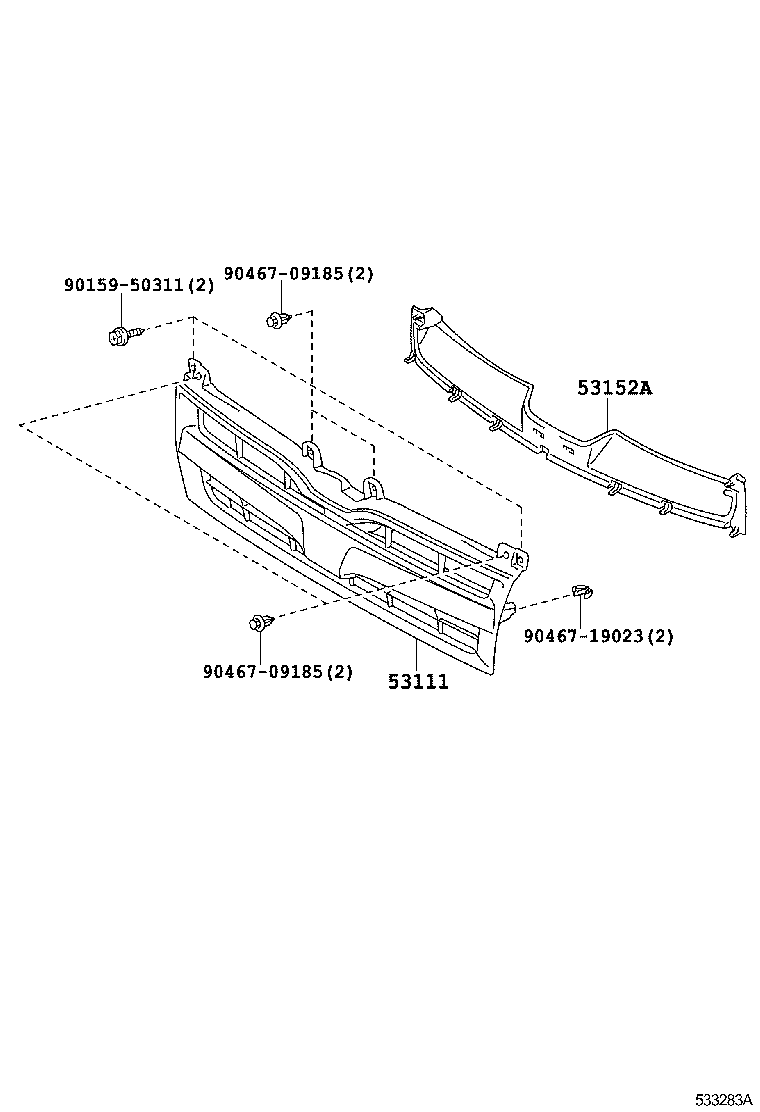  HIACE |  RADIATOR GRILLE