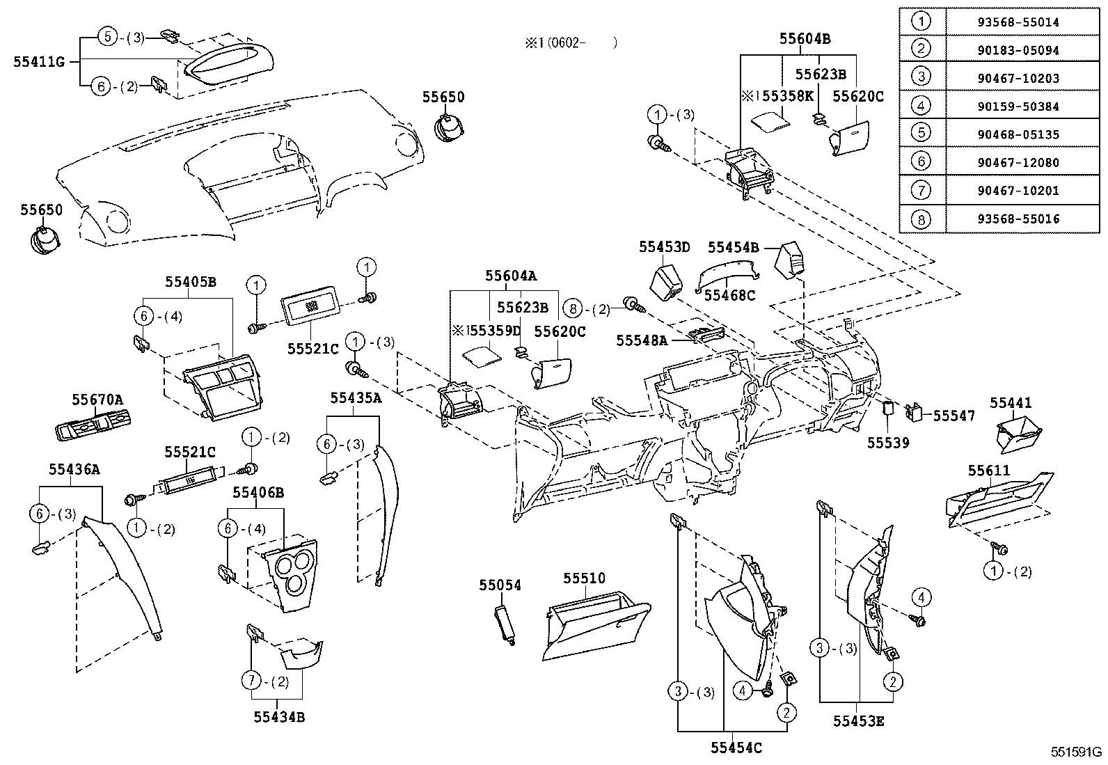  YARIS |  INSTRUMENT PANEL GLOVE COMPARTMENT
