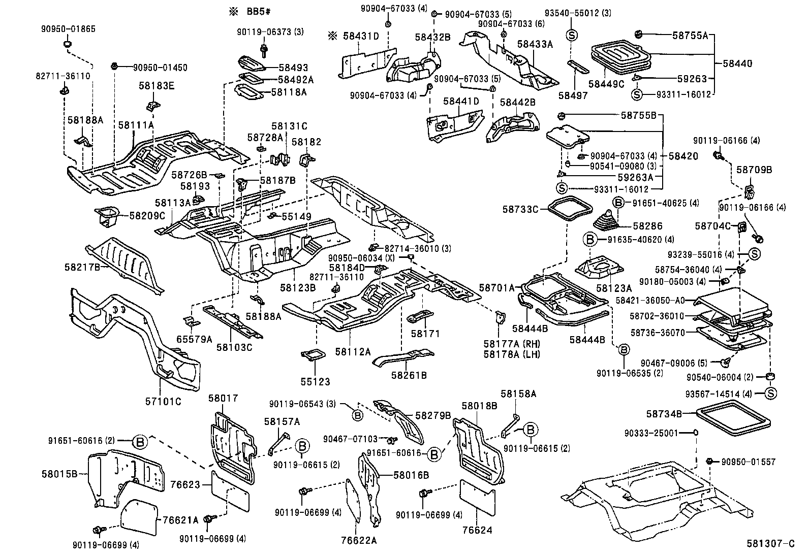  COASTER CHINA |  FRONT FLOOR PANEL FRONT FLOOR MEMBER