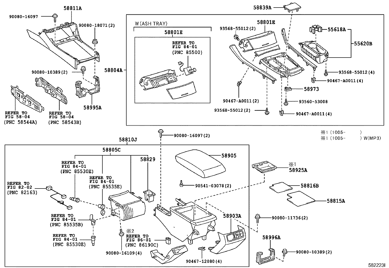  AVALON |  CONSOLE BOX BRACKET