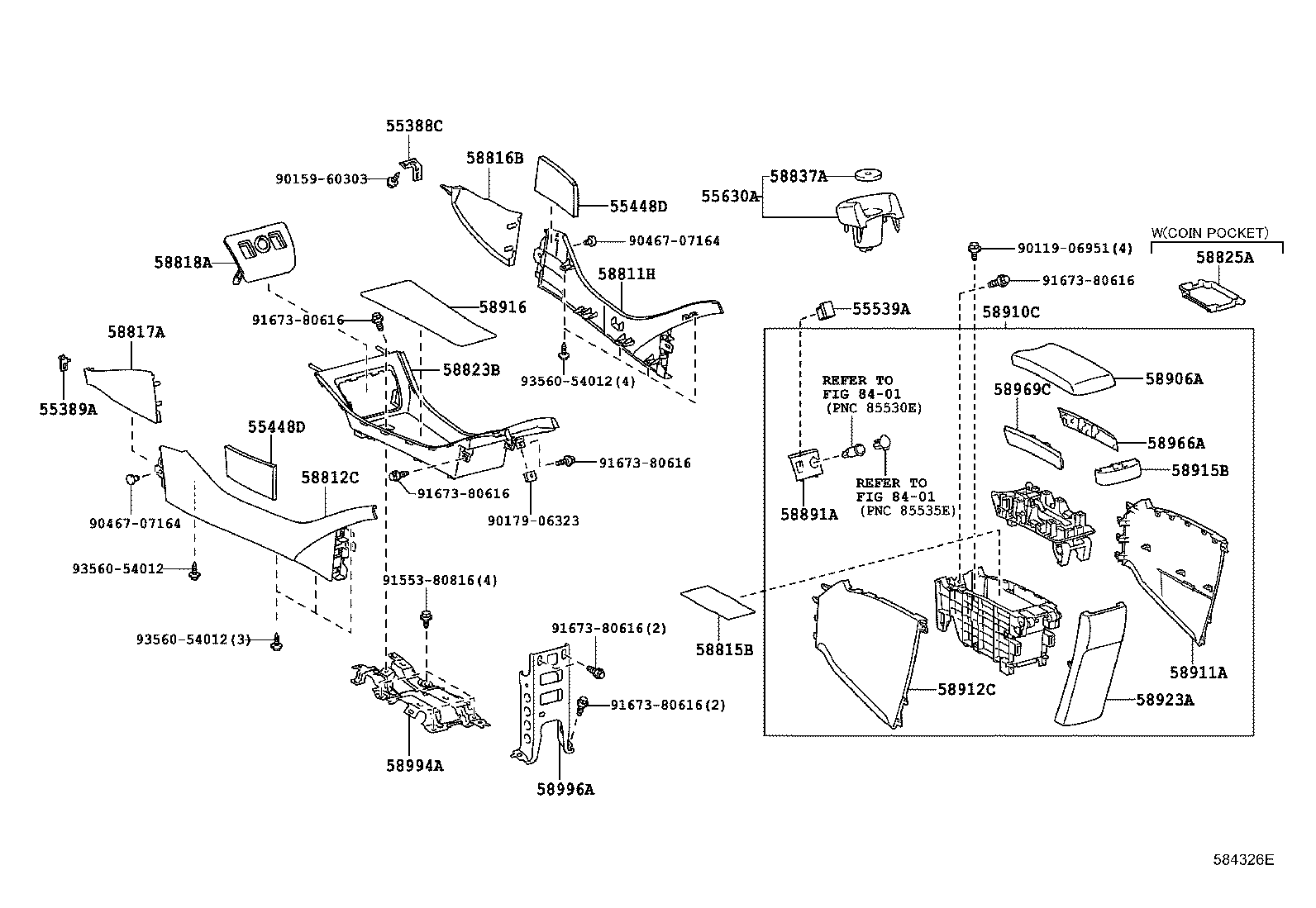  PRIUS PLUG IN HBD |  CONSOLE BOX BRACKET