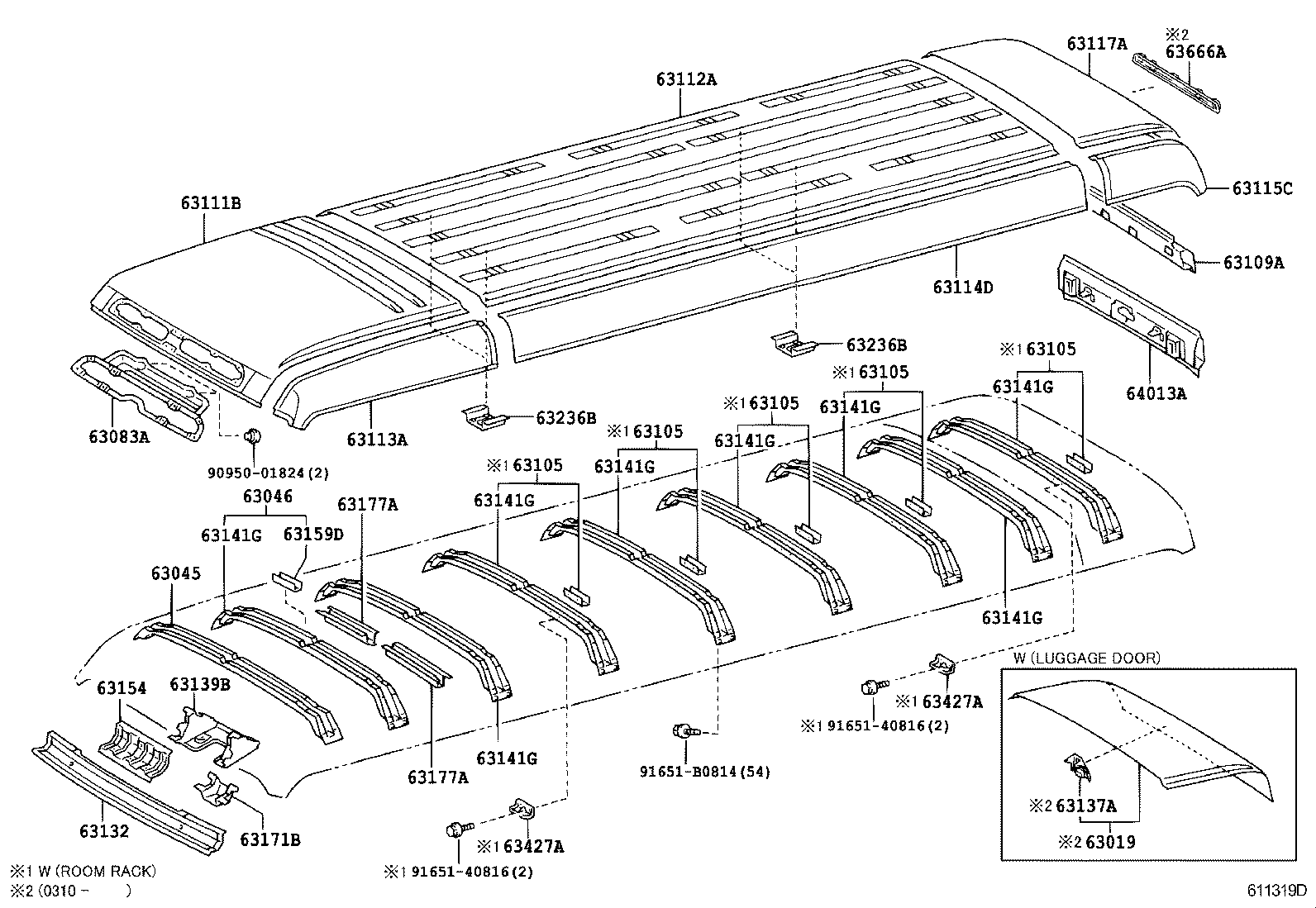  COASTER CHINA |  ROOF PANEL BACK PANEL