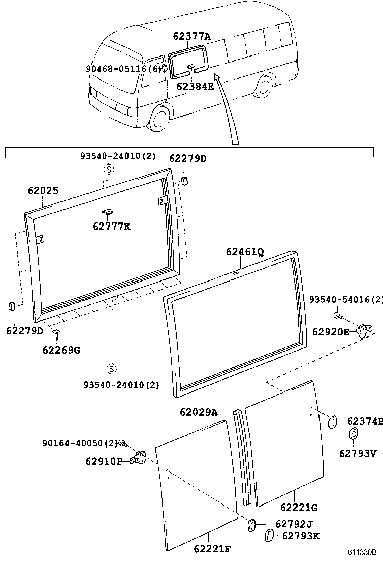  COASTER CHINA |  SIDE WINDOW