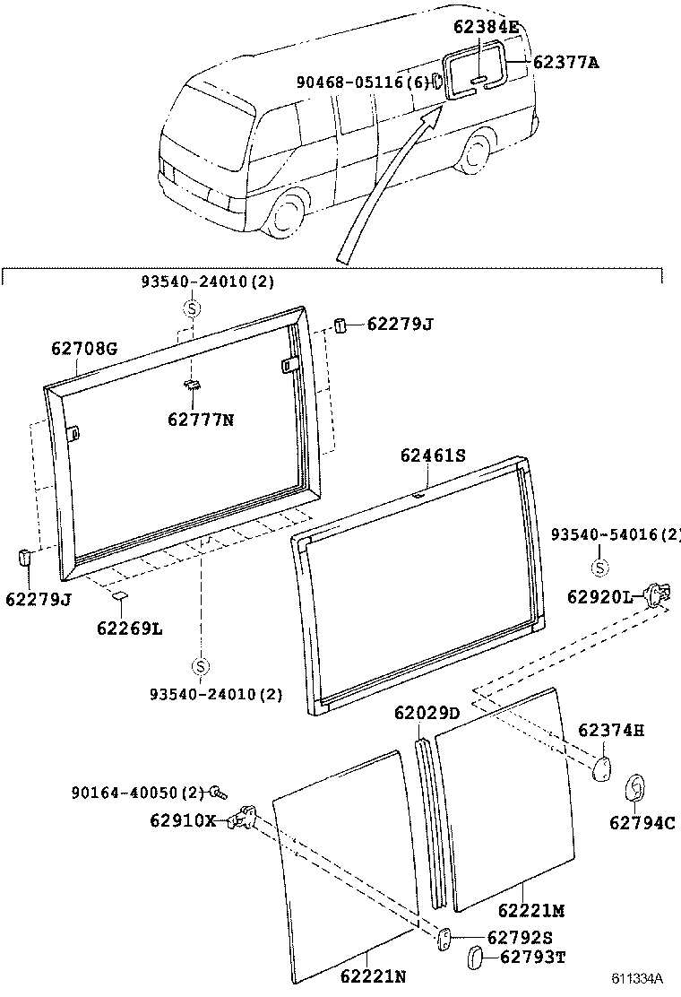  COASTER CHINA |  SIDE WINDOW