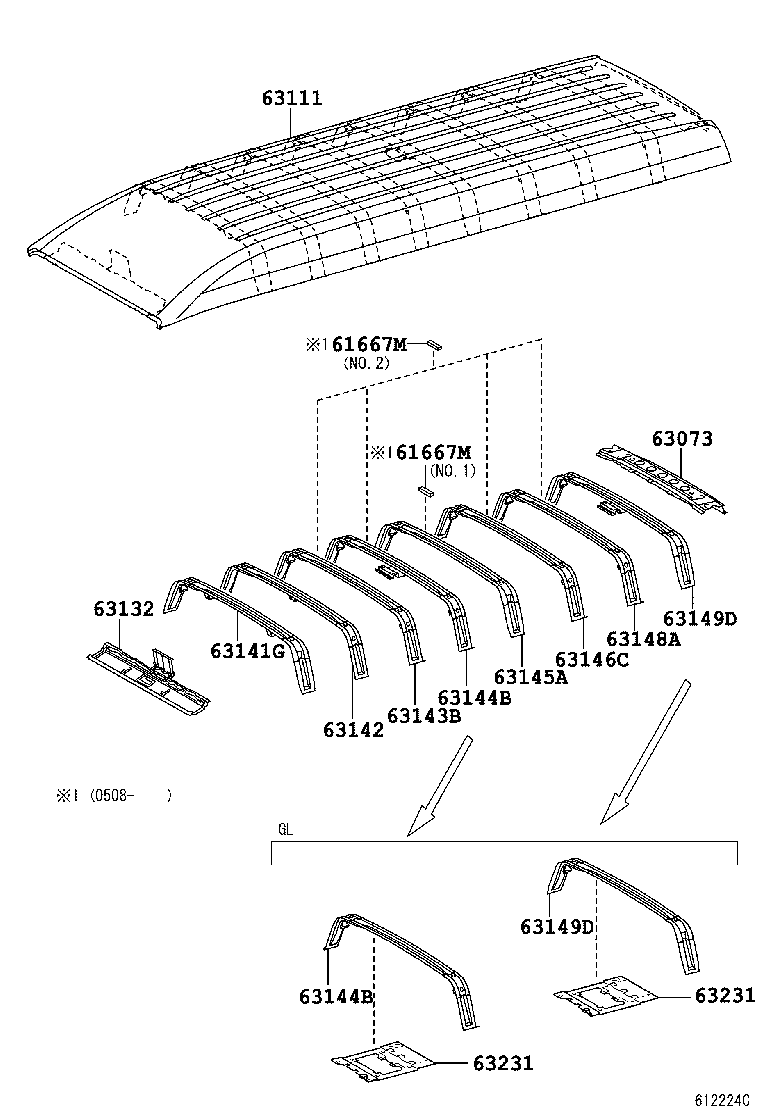  HIACE |  ROOF PANEL BACK PANEL