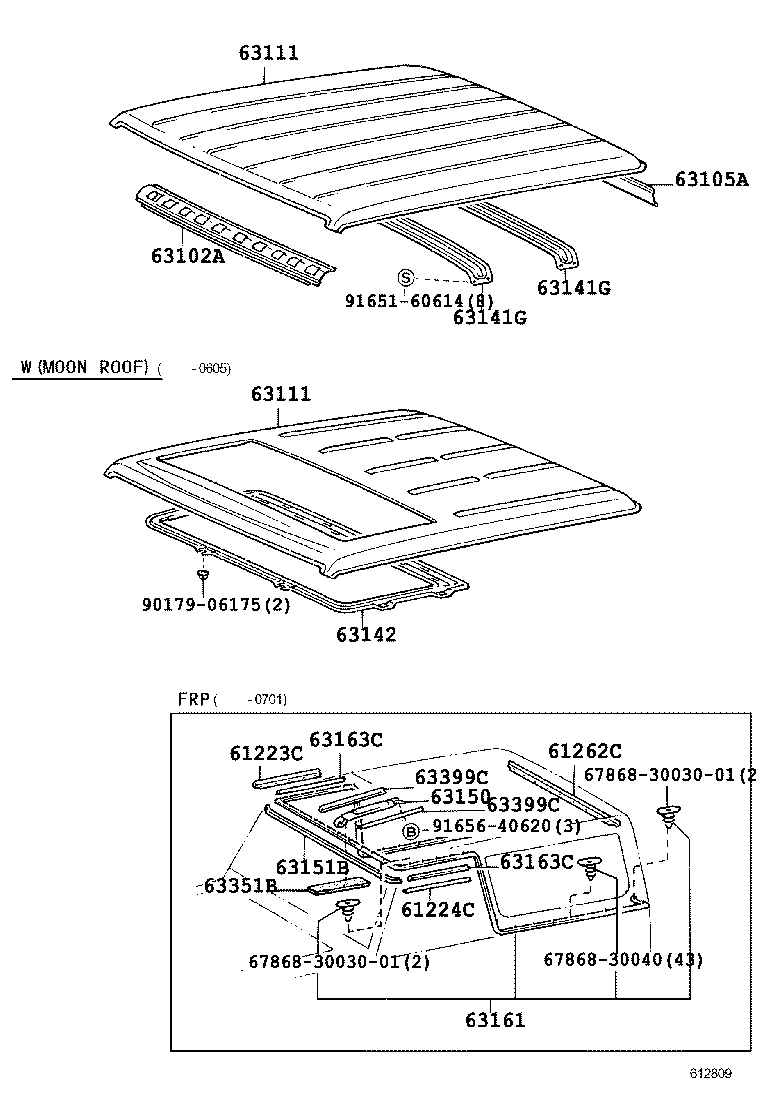  LAND CRUISER 70 |  ROOF PANEL BACK PANEL