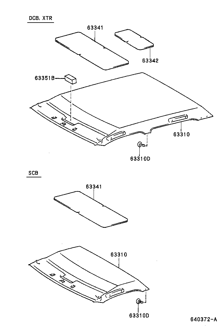  HILUX |  ROOF HEADLINING SILENCER PAD