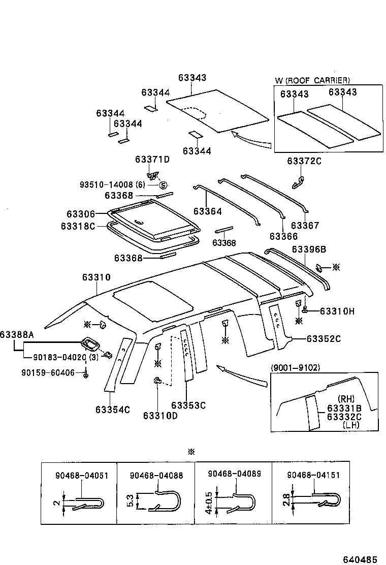  LAND CRUISER 80 |  ROOF HEADLINING SILENCER PAD