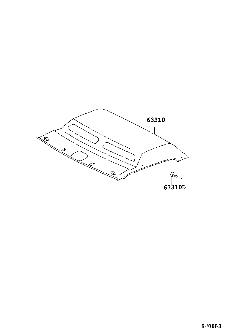  DYNA |  ROOF HEADLINING SILENCER PAD