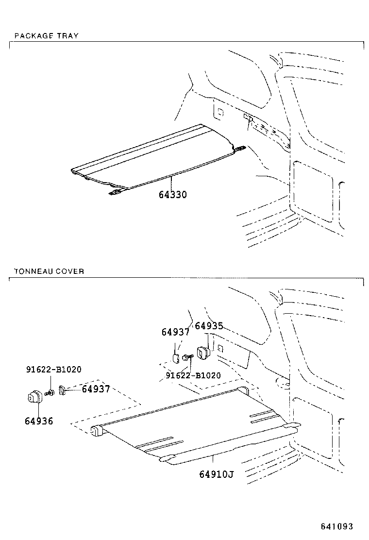  LAND CRUISER PRADO |  PACKAGE TRAY PANEL