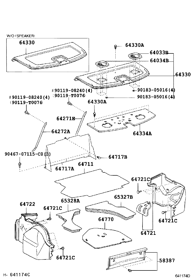VIOS SOLUNA VIOS | PACKAGE TRAY PANEL LUGGAGE COMPARTMENT MAT