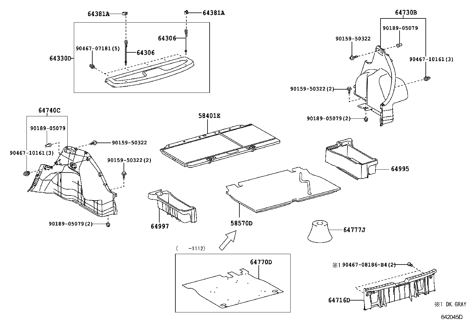  YARIS ASIA |  DECK BOARD DECK TRIM COVER