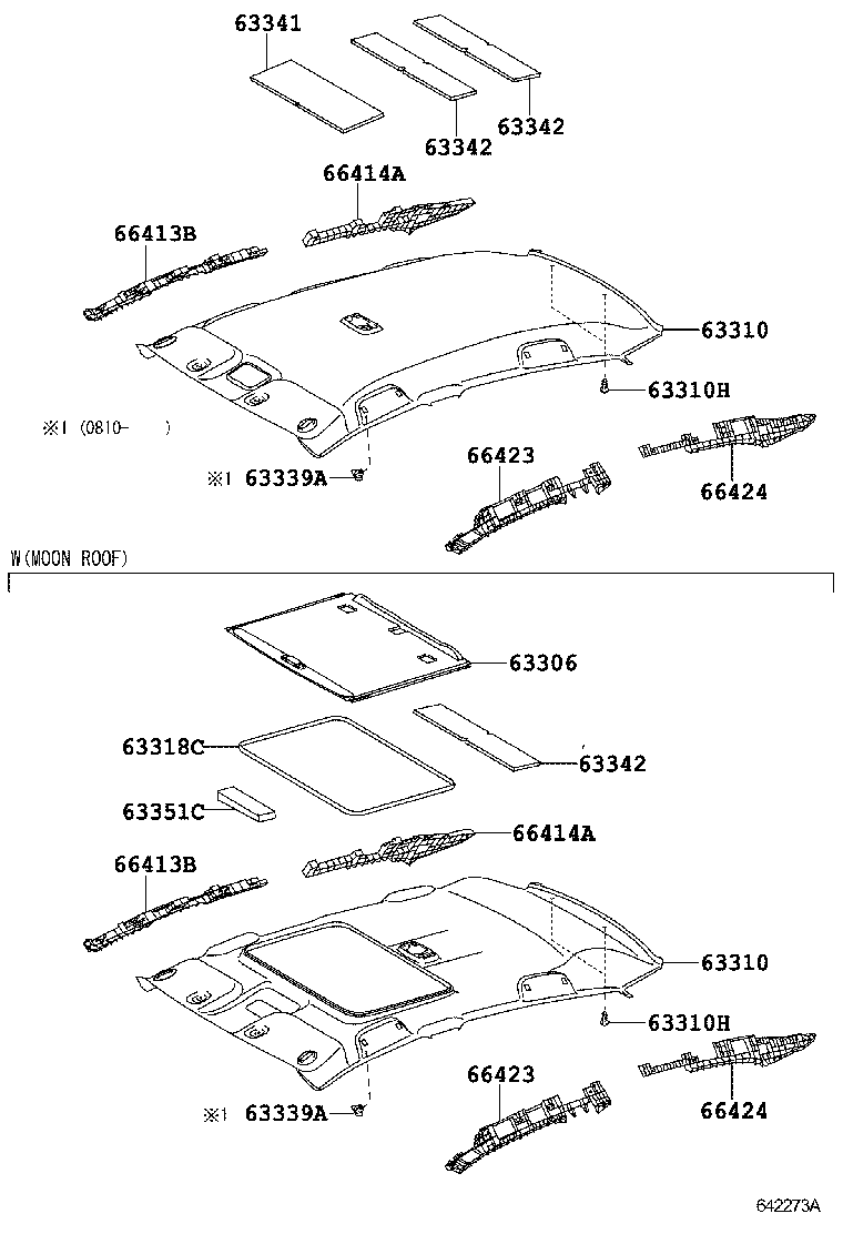  VIOS CHINA |  ROOF HEADLINING SILENCER PAD