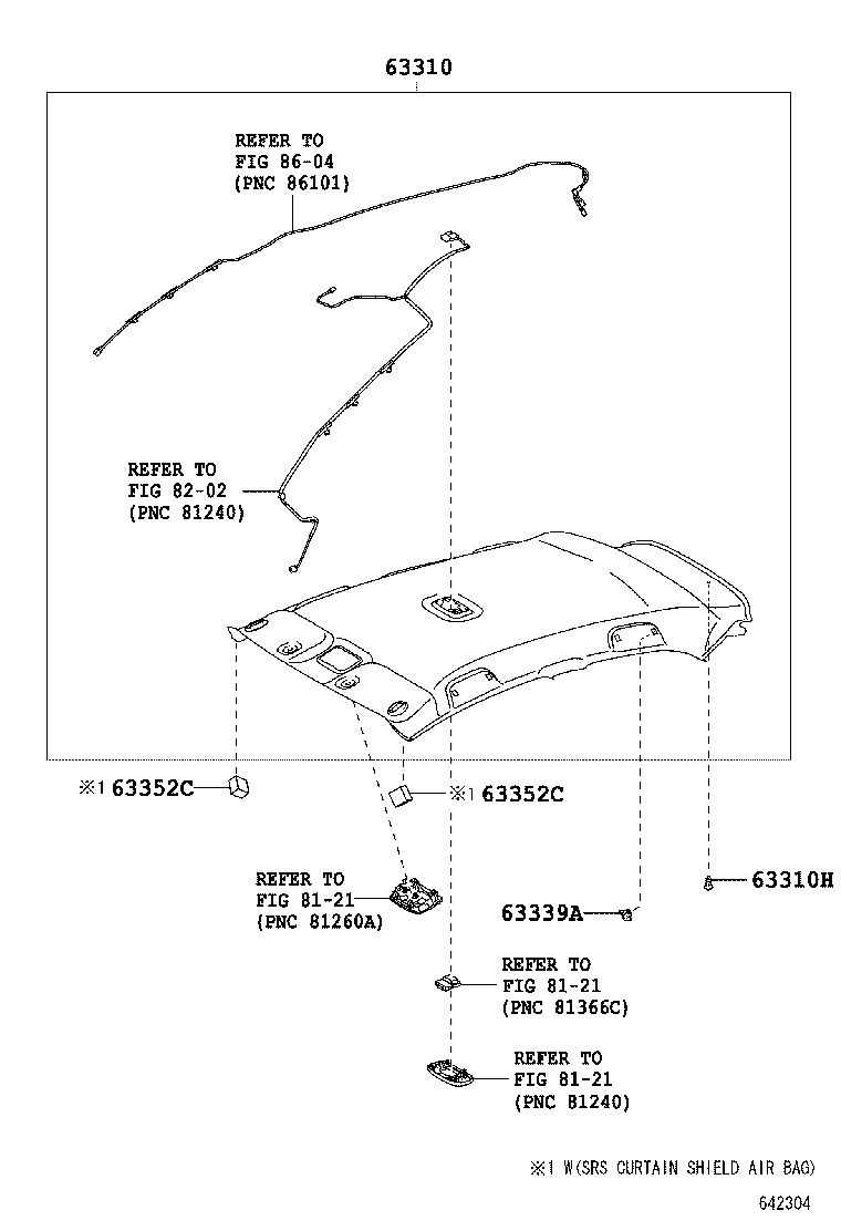  YARIS CHINA |  ROOF HEADLINING SILENCER PAD