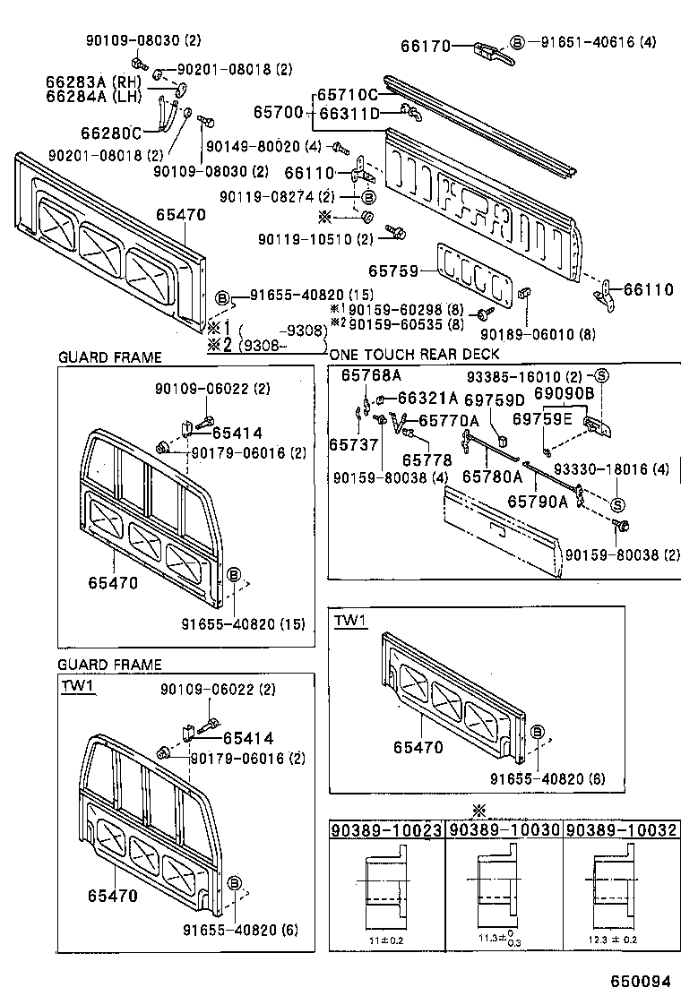  HILUX 4RUNNER |  REAR BODY GUARD FRAME TAIL GATE