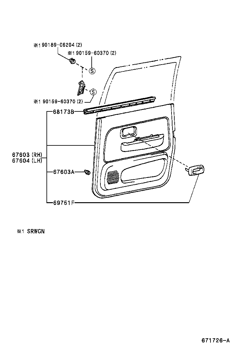  HILUX |  REAR DOOR PANEL GLASS