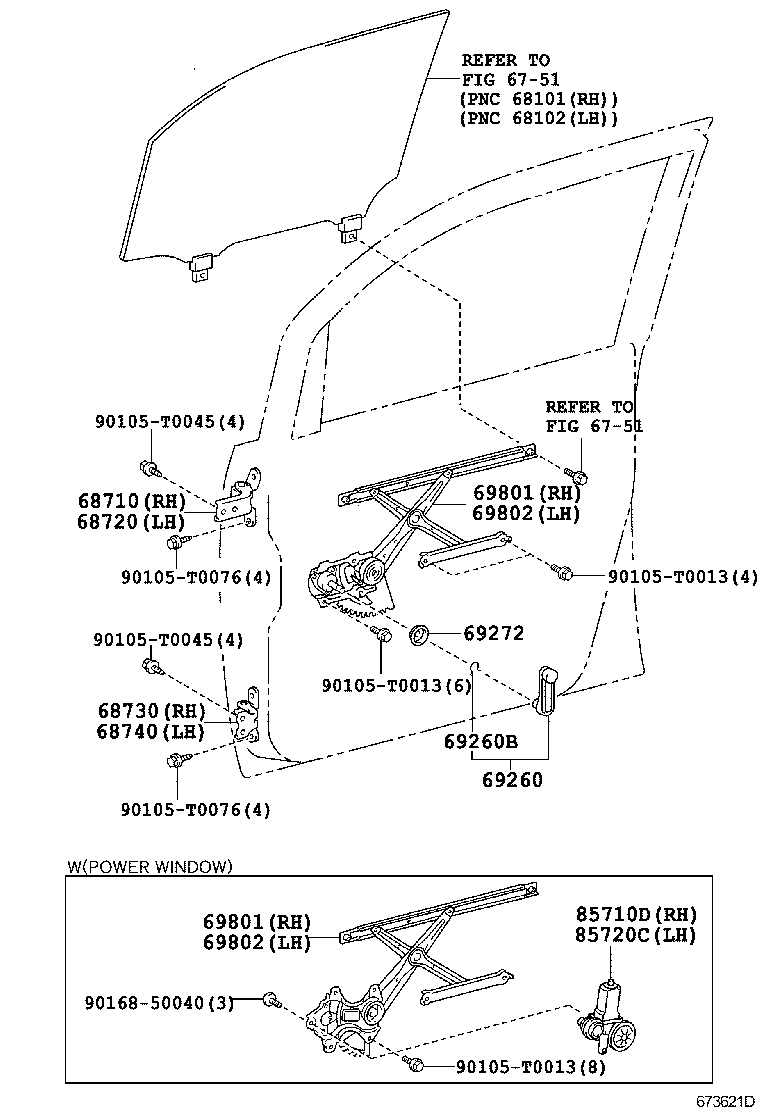 INNOVA KIJANG INNOVA | FRONT DOOR WINDOW REGULATOR HINGE