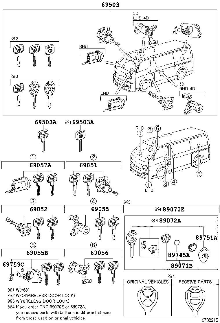  HIACE |  LOCK CYLINDER SET