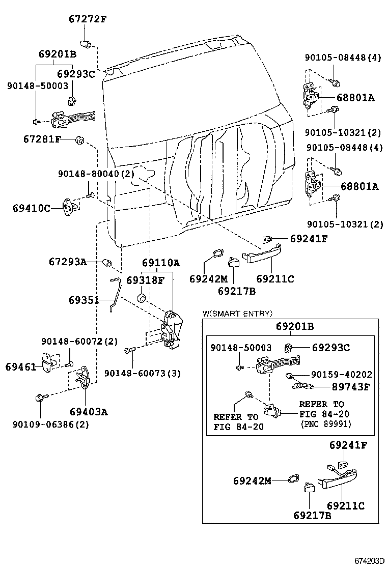  RAV4 |  BACK DOOR LOCK HINGE