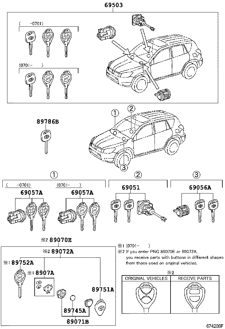  RAV4 |  LOCK CYLINDER SET