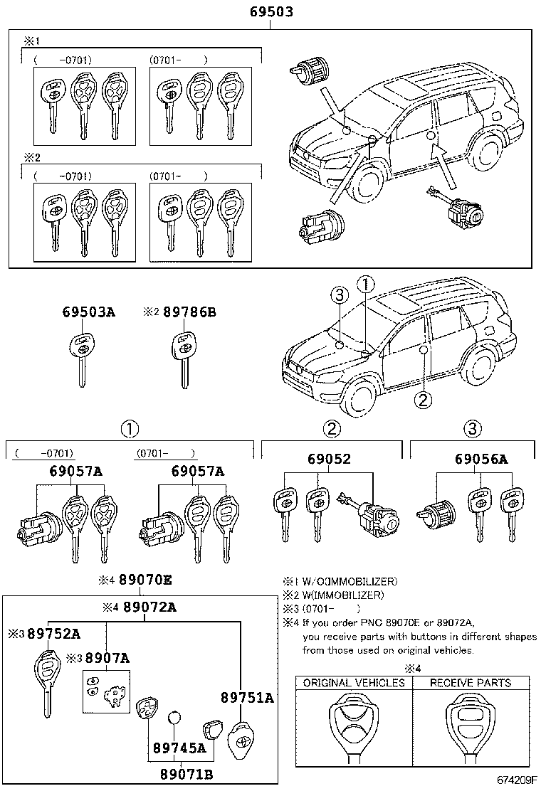  RAV4 |  LOCK CYLINDER SET