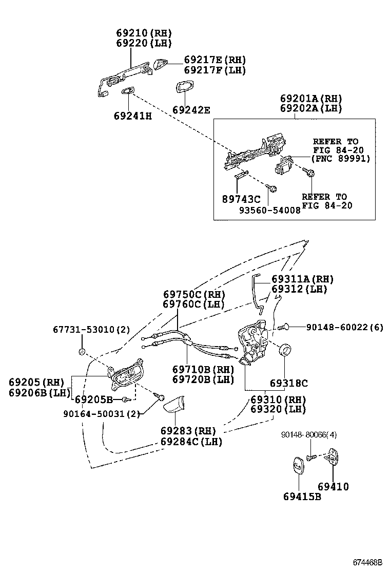  IS250 300 |  FRONT DOOR LOCK HANDLE