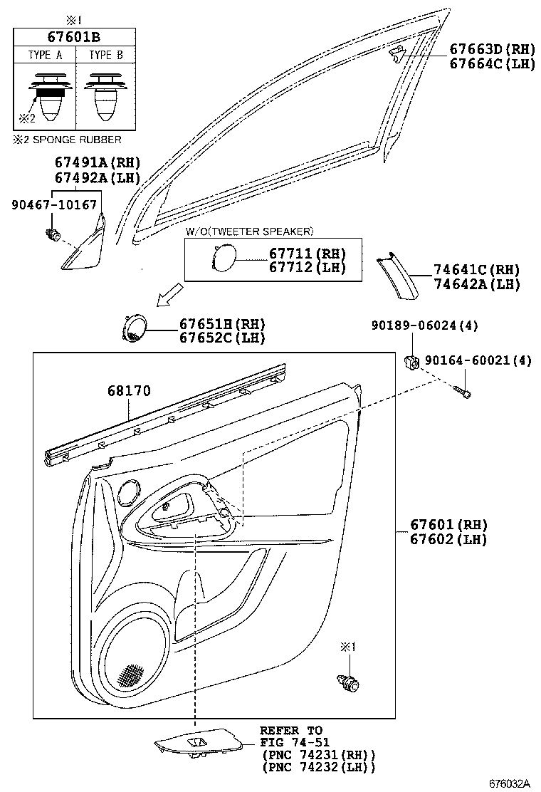  RAV4 CHINA |  FRONT DOOR PANEL GLASS