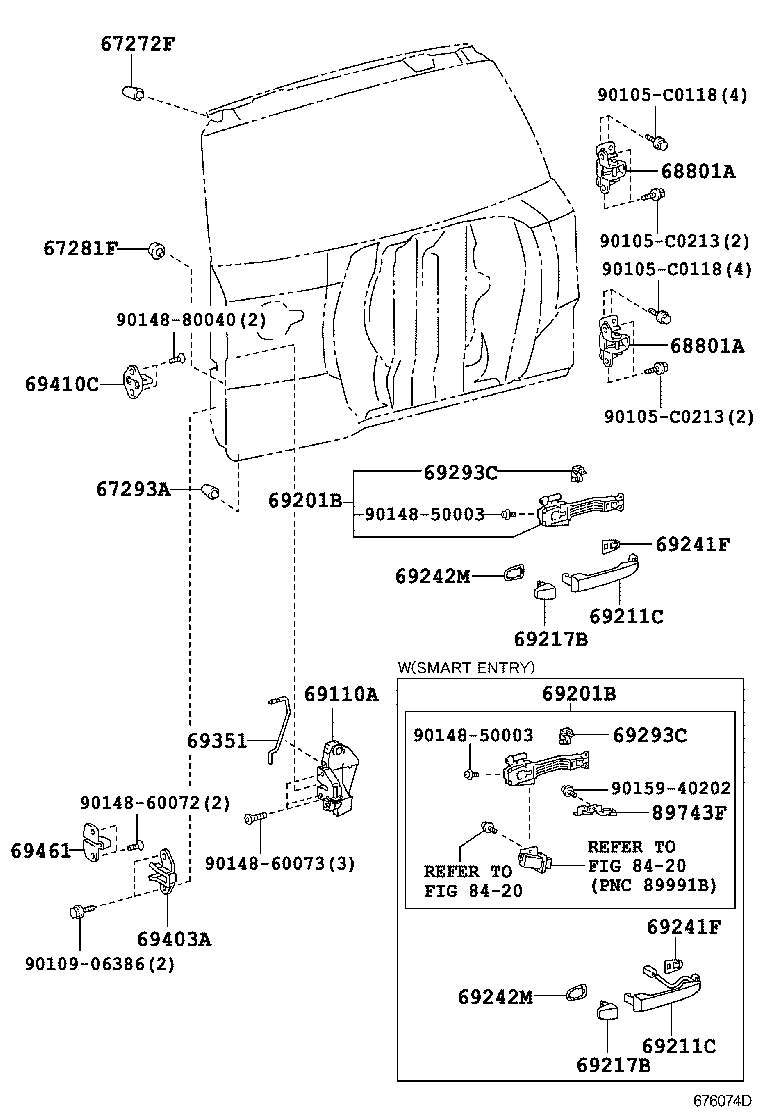  RAV4 CHINA |  BACK DOOR LOCK HINGE