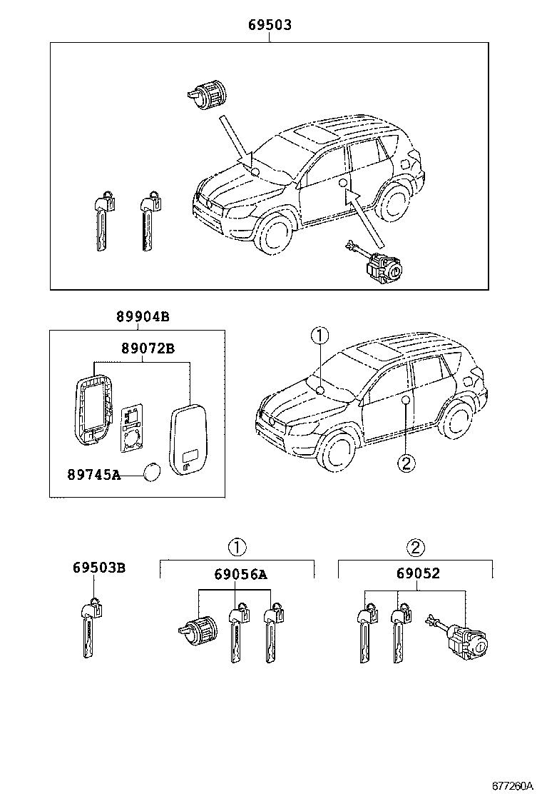  RAV4 CHINA |  LOCK CYLINDER SET